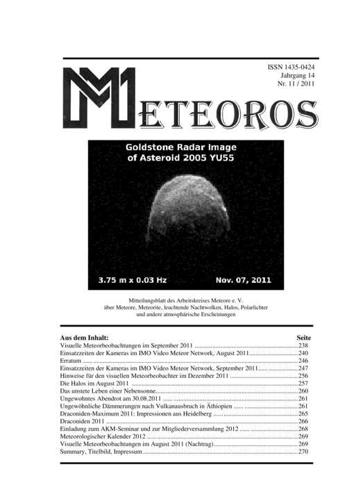 METEOROS No. 11/2011