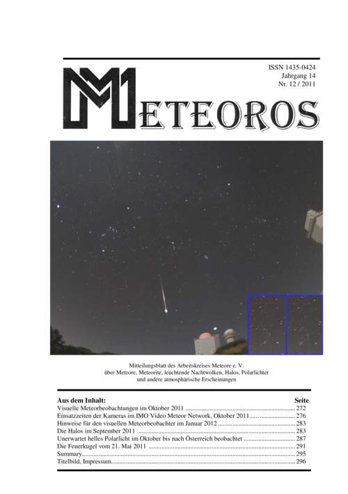 METEOROS No. 12/2011
