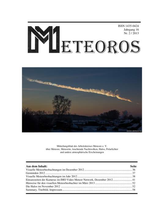 METEOROS No. 02/2013