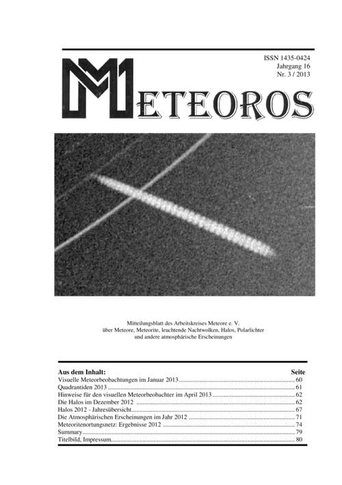 METEOROS No. 03/2013