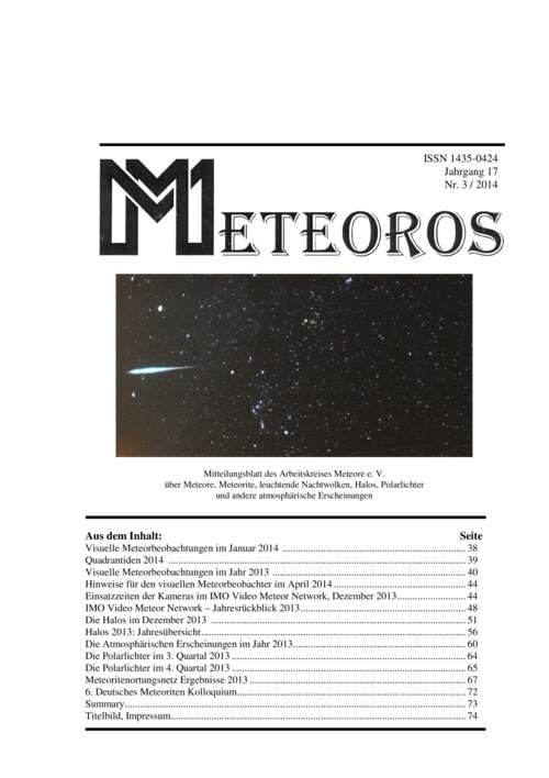 METEOROS No. 03/2014