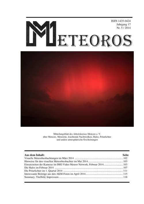 METEOROS No. 05/2014