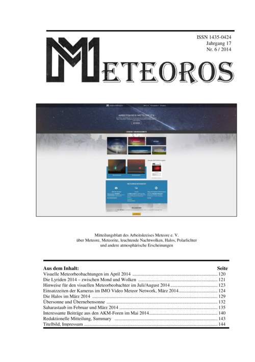 METEOROS No. 06/2014
