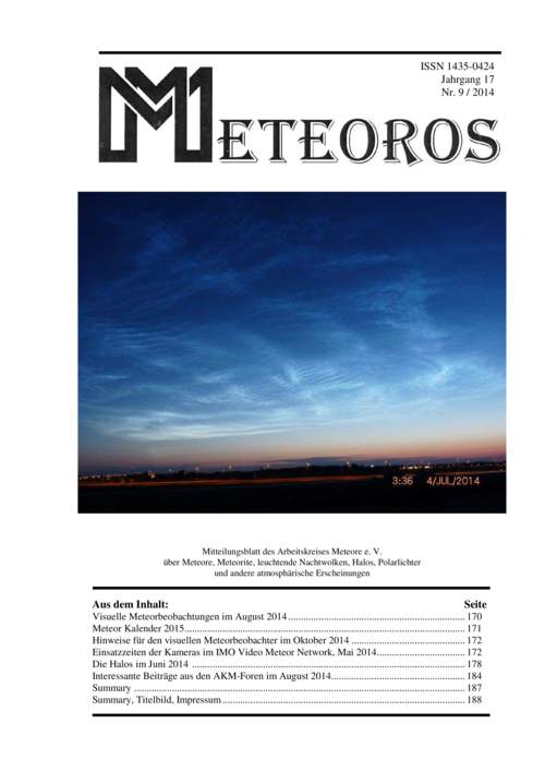 METEOROS No. 09/2014