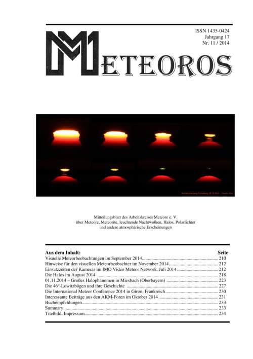 METEOROS No. 11/2014