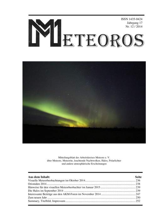 METEOROS No. 12/2014