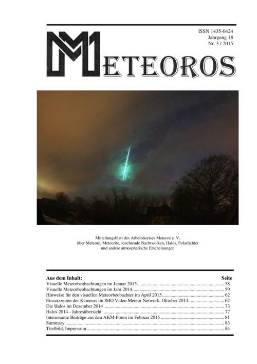 METEOROS No. 03/2015