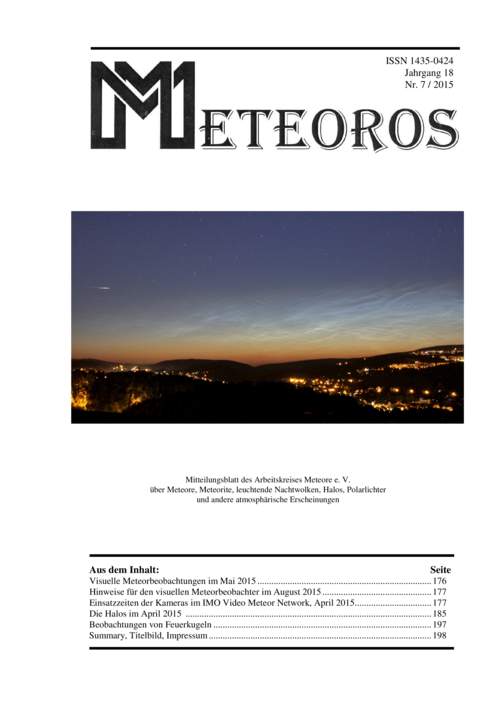 METEOROS No. 07/2015