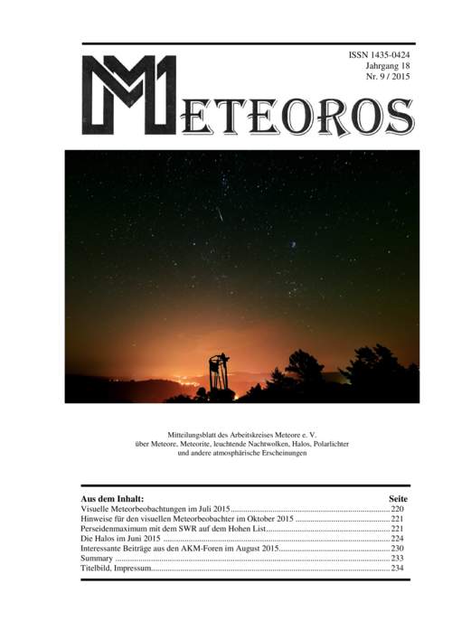 METEOROS No. 09/2015