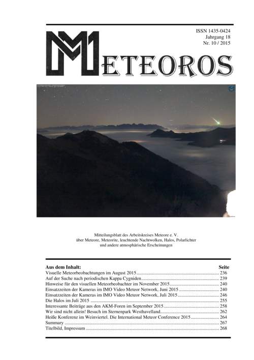 METEOROS No. 10/2015