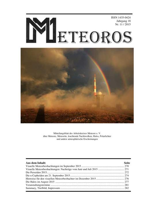 METEOROS No. 11/2015