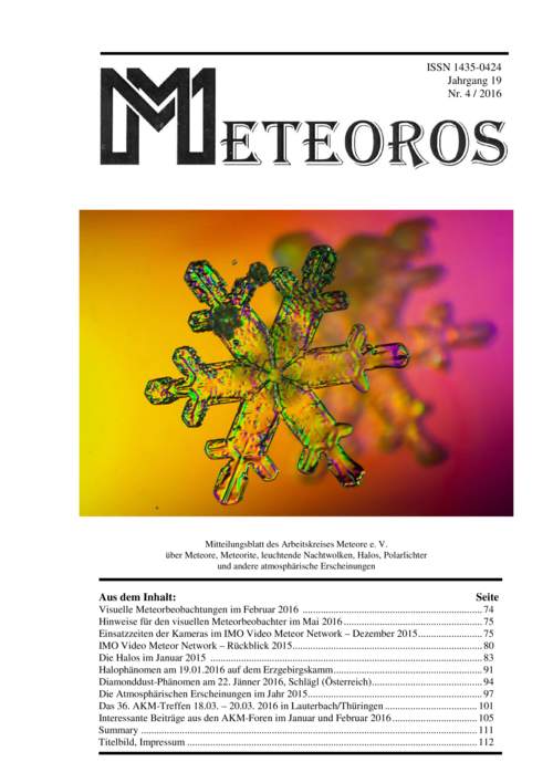 METEOROS No. 04/2016