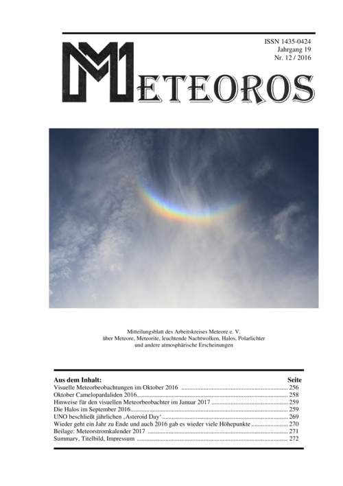 METEOROS No. 12/2016