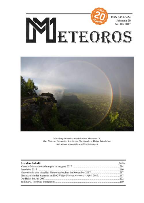 METEOROS No. 10/2017