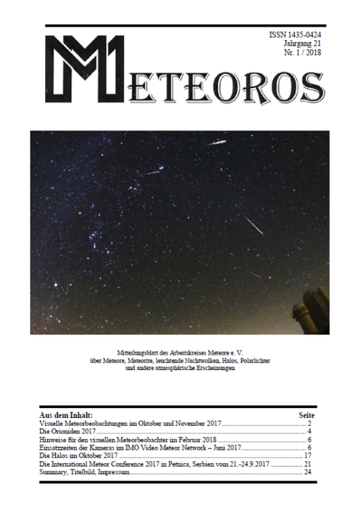 METEOROS No. 01/2018
