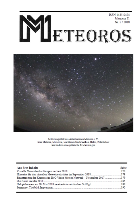 METEOROS No. 08/2018
