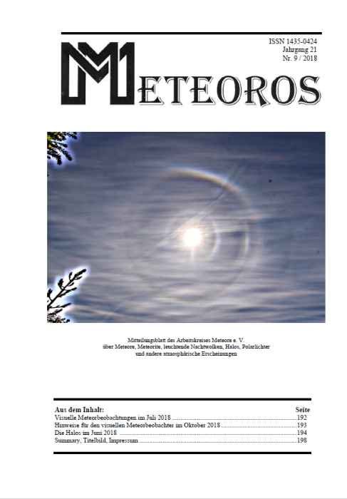 METEOROS No. 09/2018