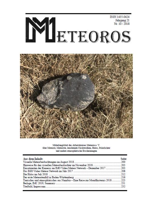 METEOROS No. 10/2018