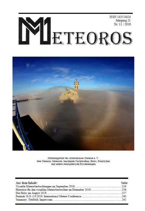 METEOROS No. 11/2018
