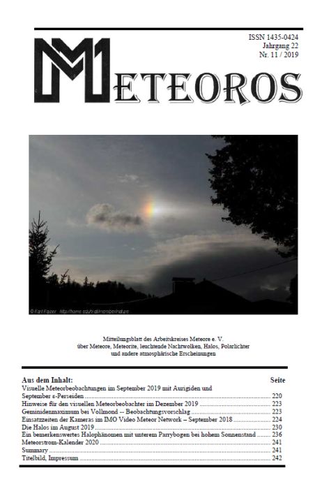 METEOROS No. 11/2019