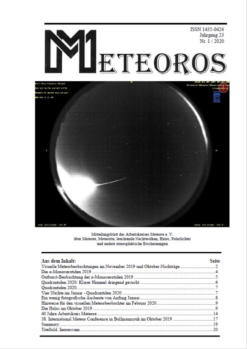 METEOROS No. 01/2020