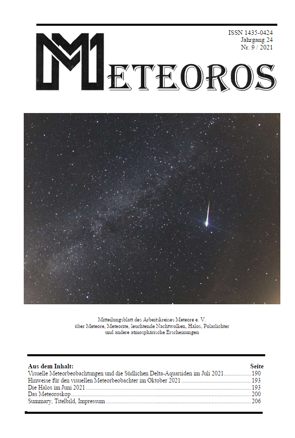 METEOROS No. 09/2021