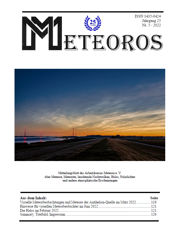 METEOROS No. 05/2022