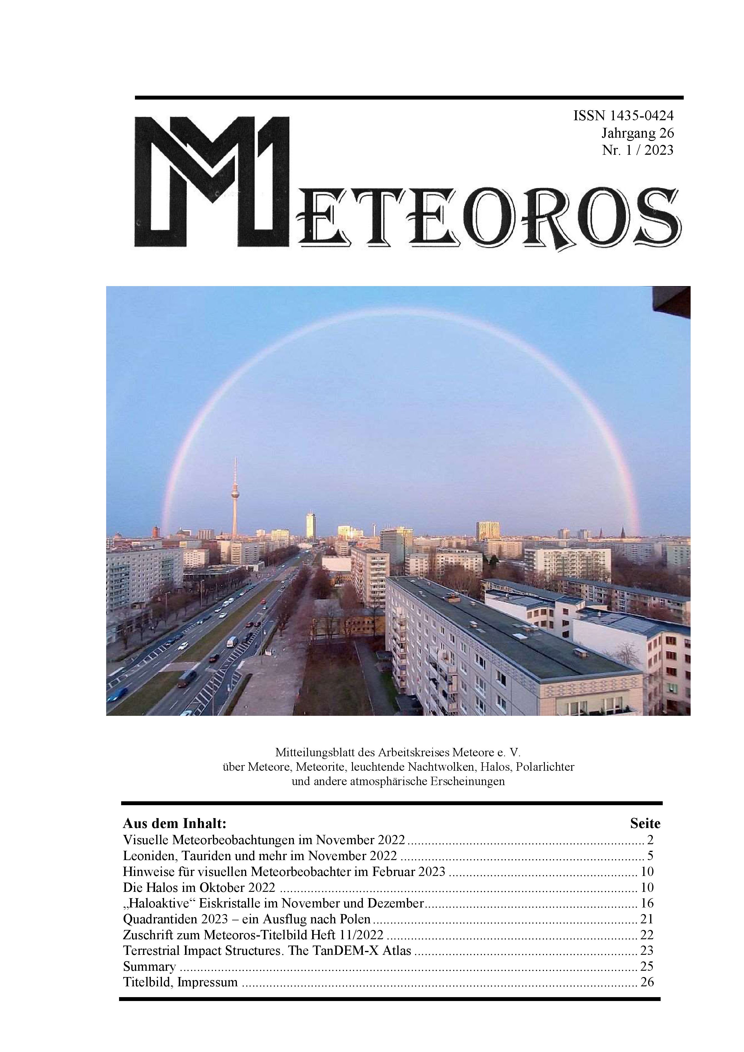METEOROS No. 01/2023