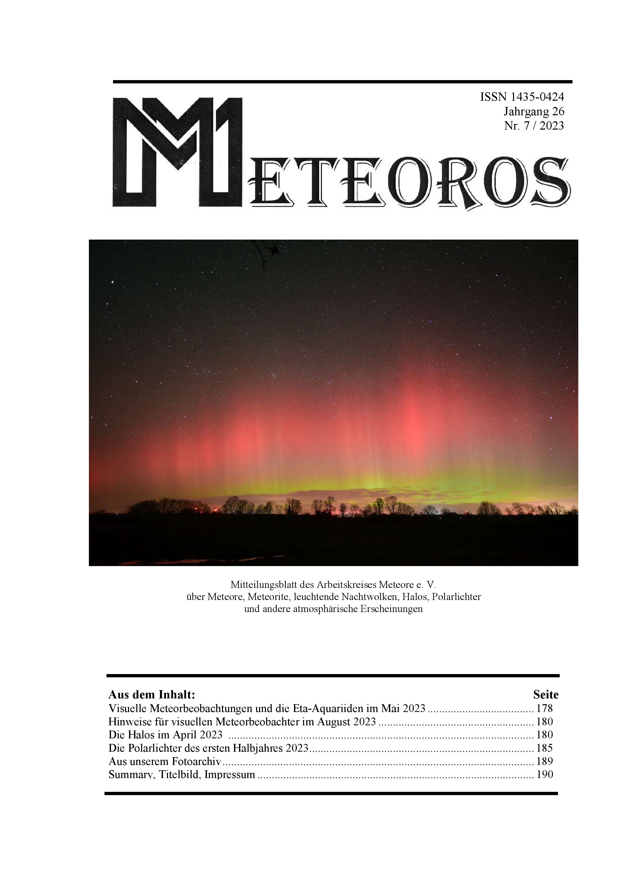 METEOROS No. 07/2023