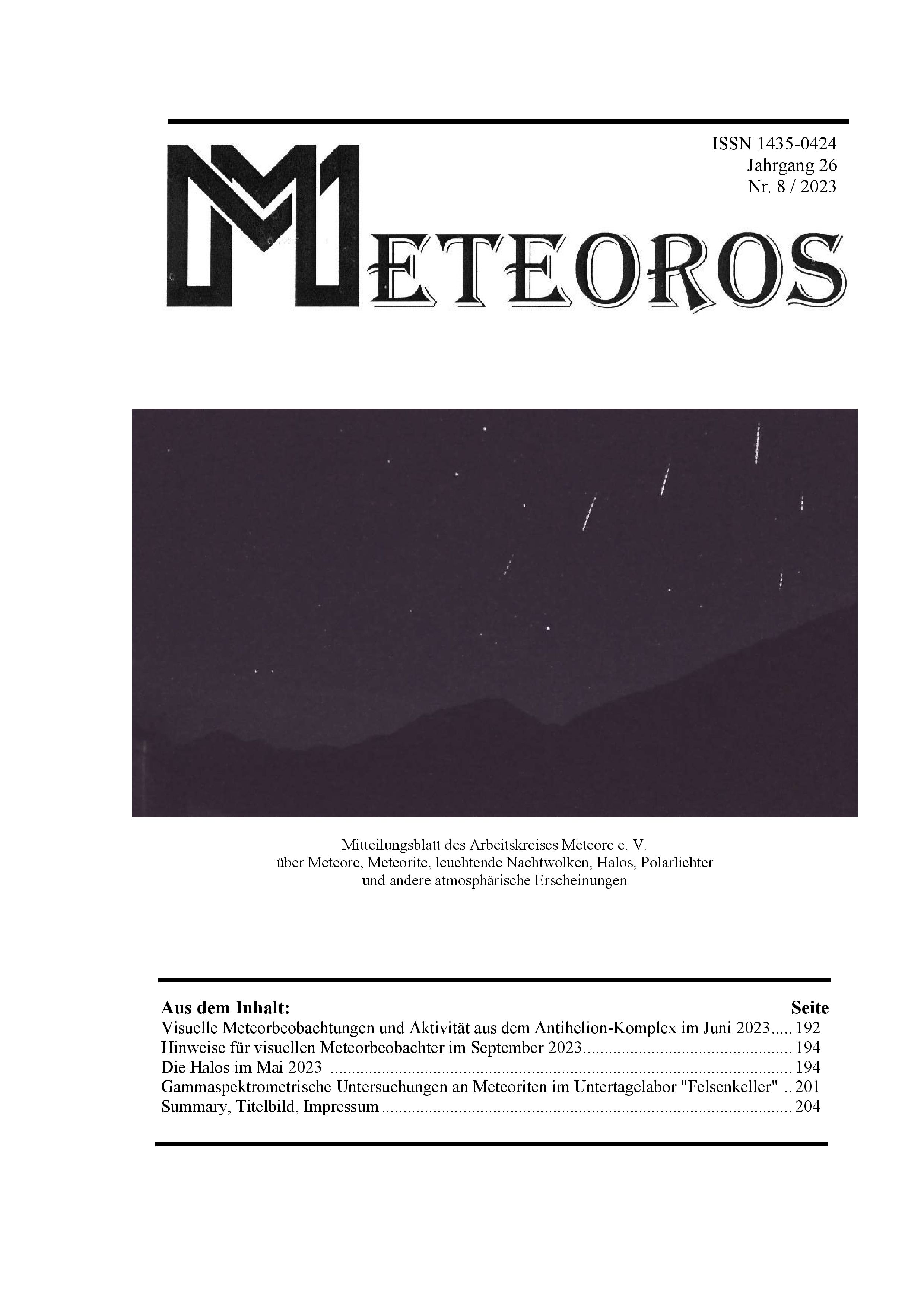 METEOROS No. 08/2023
