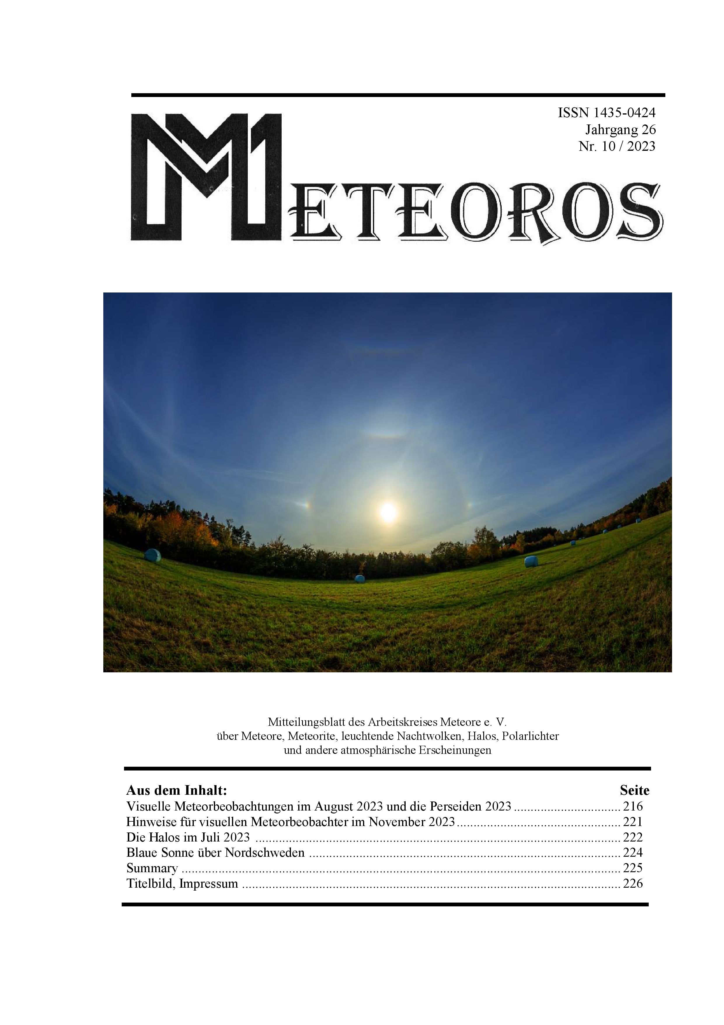METEOROS No. 10/2023