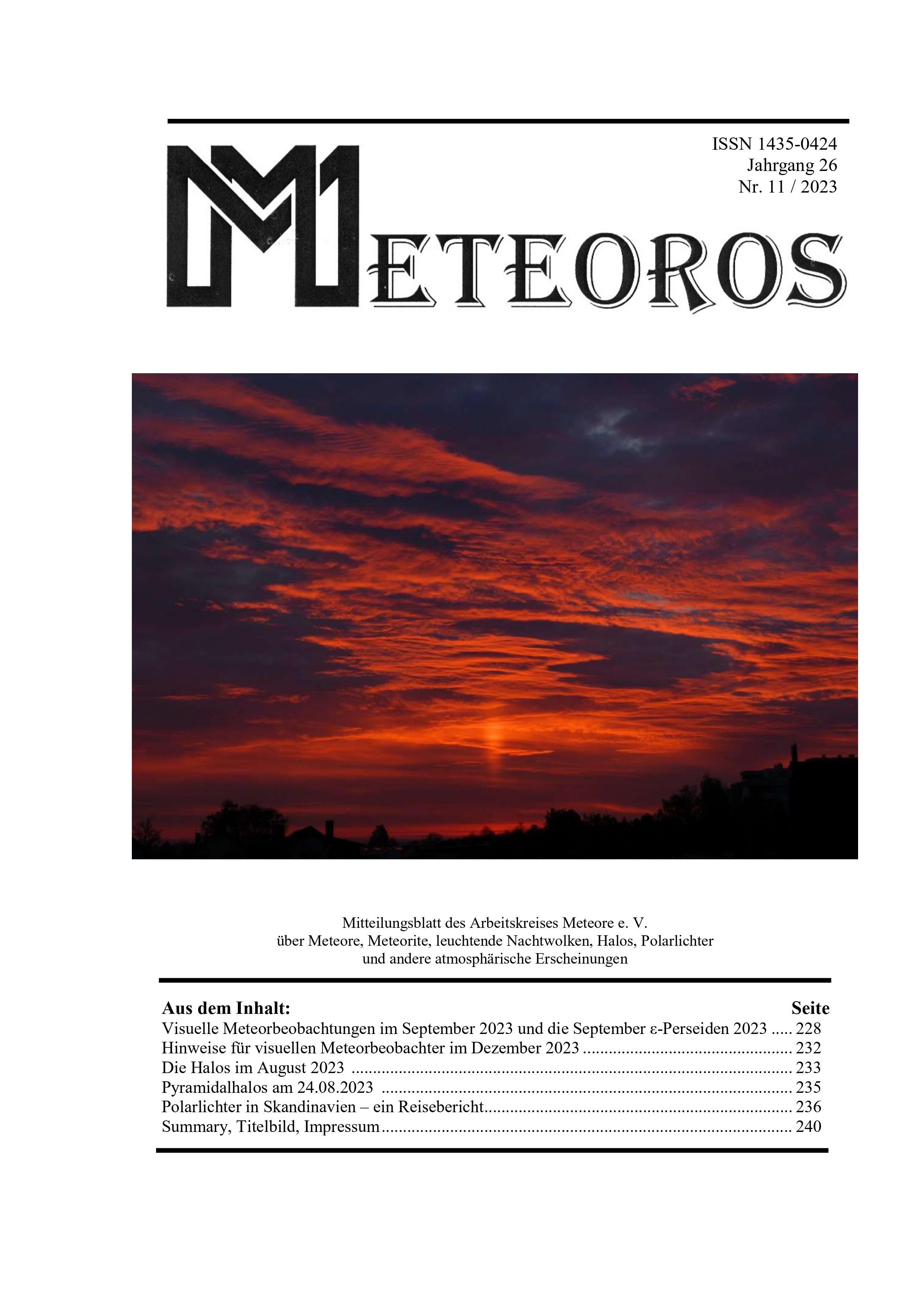 METEOROS No. 11/2023