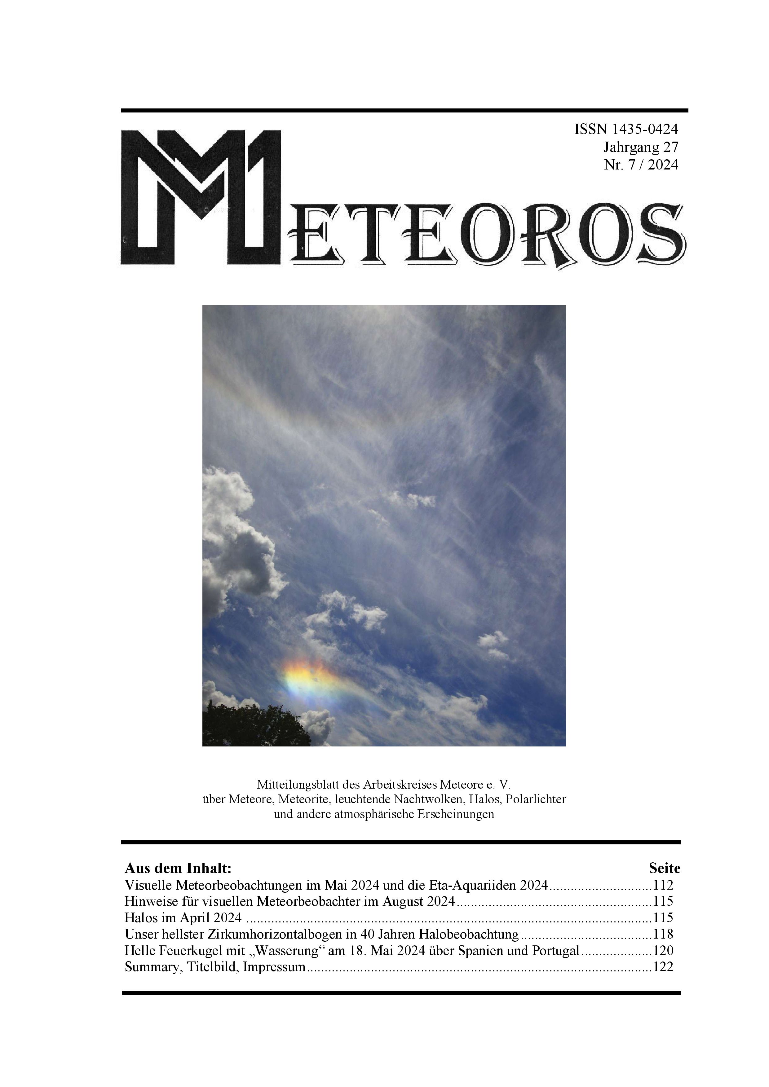 METEOROS No. 07/2024