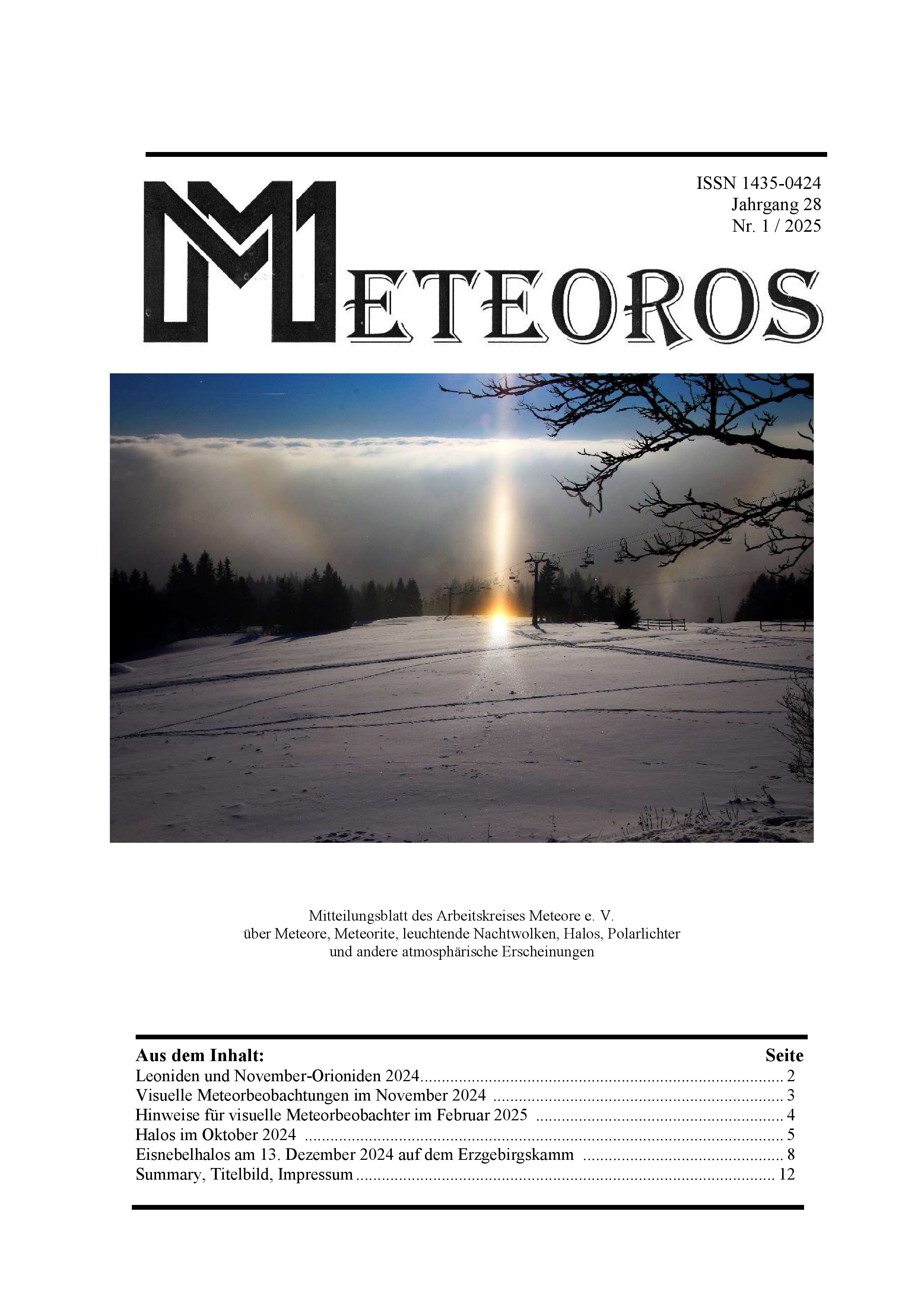 METEOROS No. 01/2025
