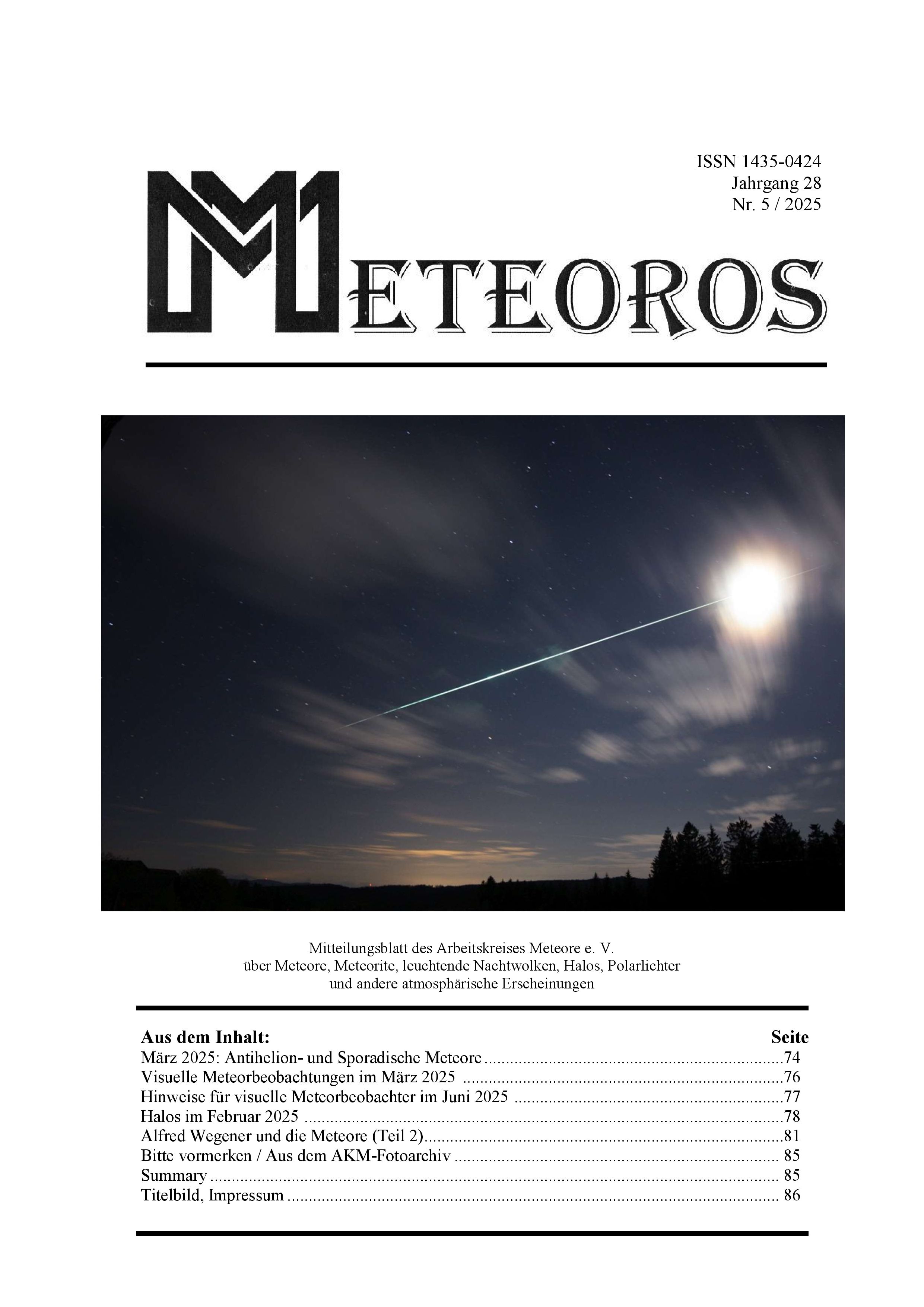 METEOROS No. 05/2025