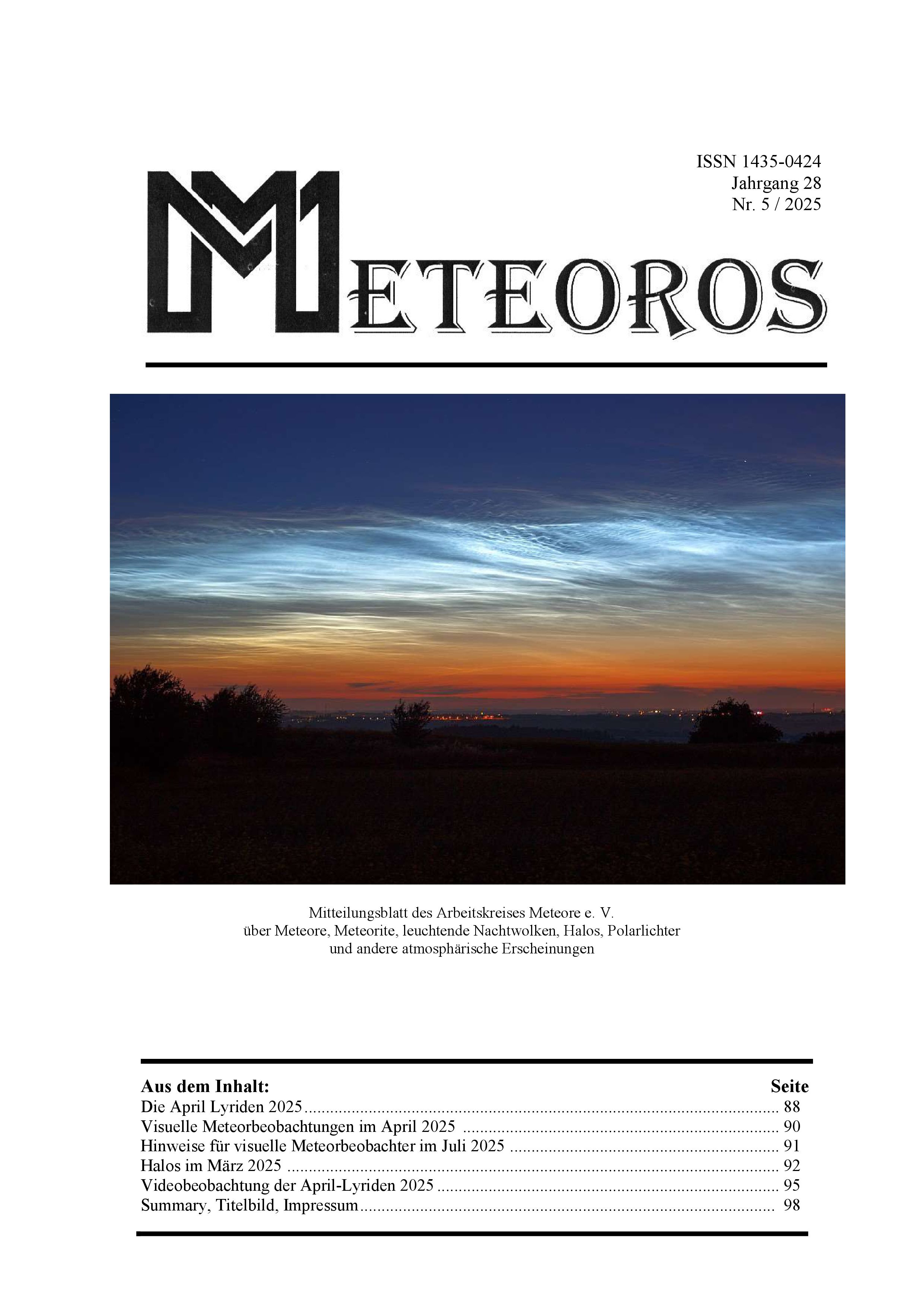 METEOROS No. 06/2025