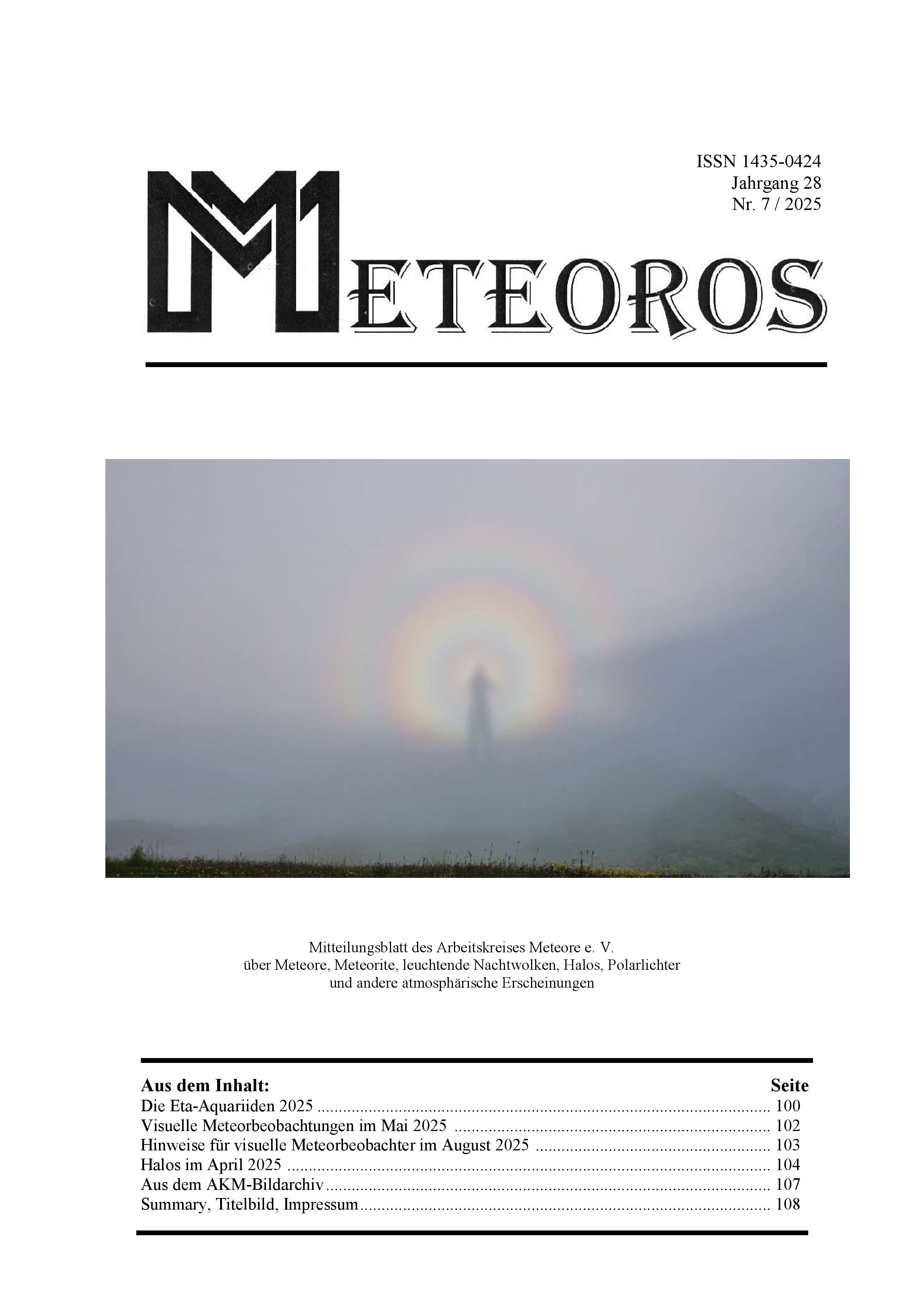 METEOROS No. 07/2025