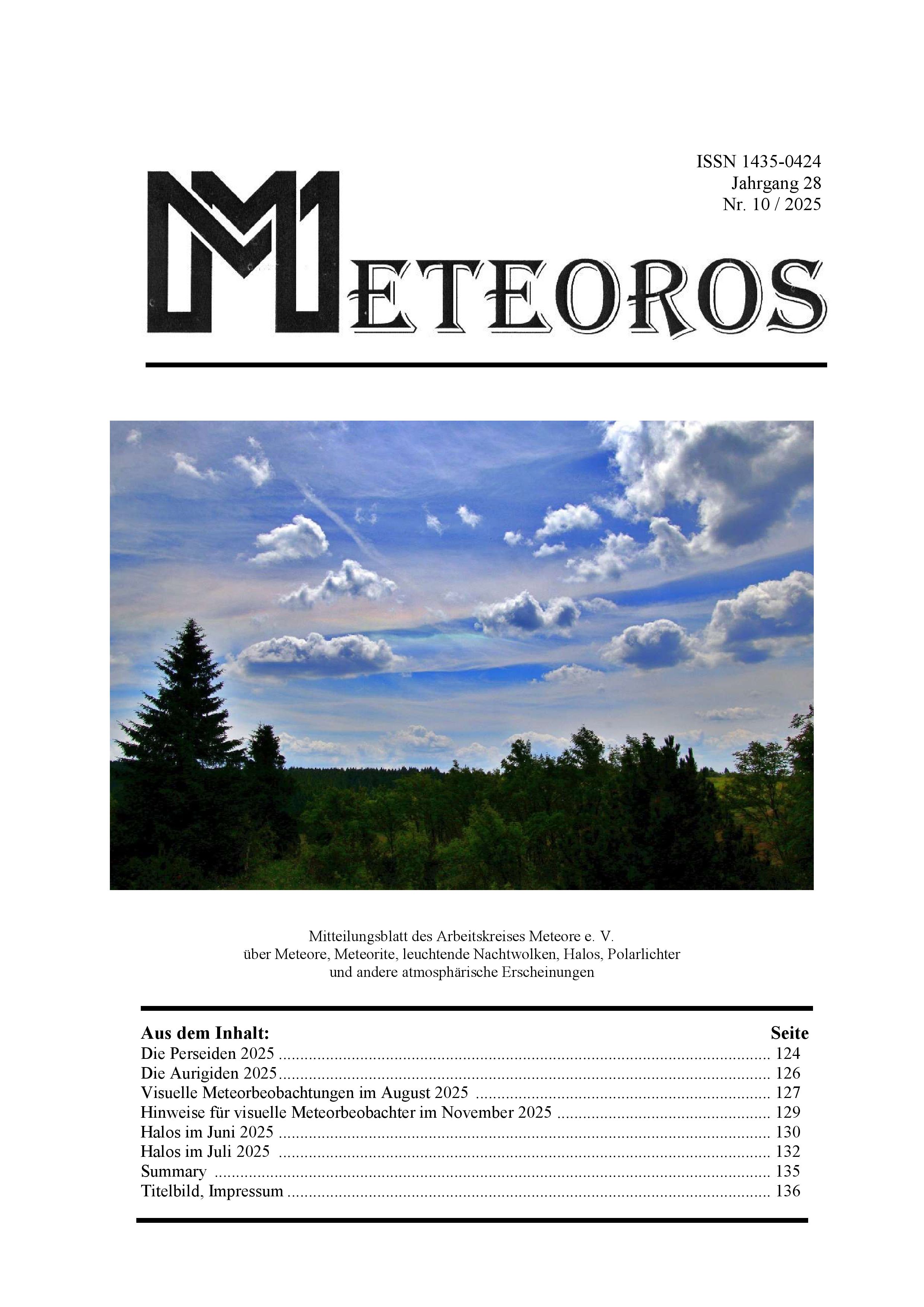 METEOROS No. 10/2025