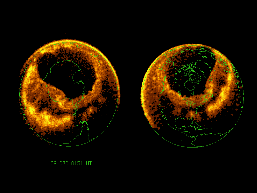 Auroral Oval from 14.03.1989 Auroral Oval from 14.03.1989